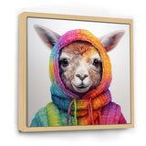Colorful Llama Marvels - Llama Living Room Wall Art
