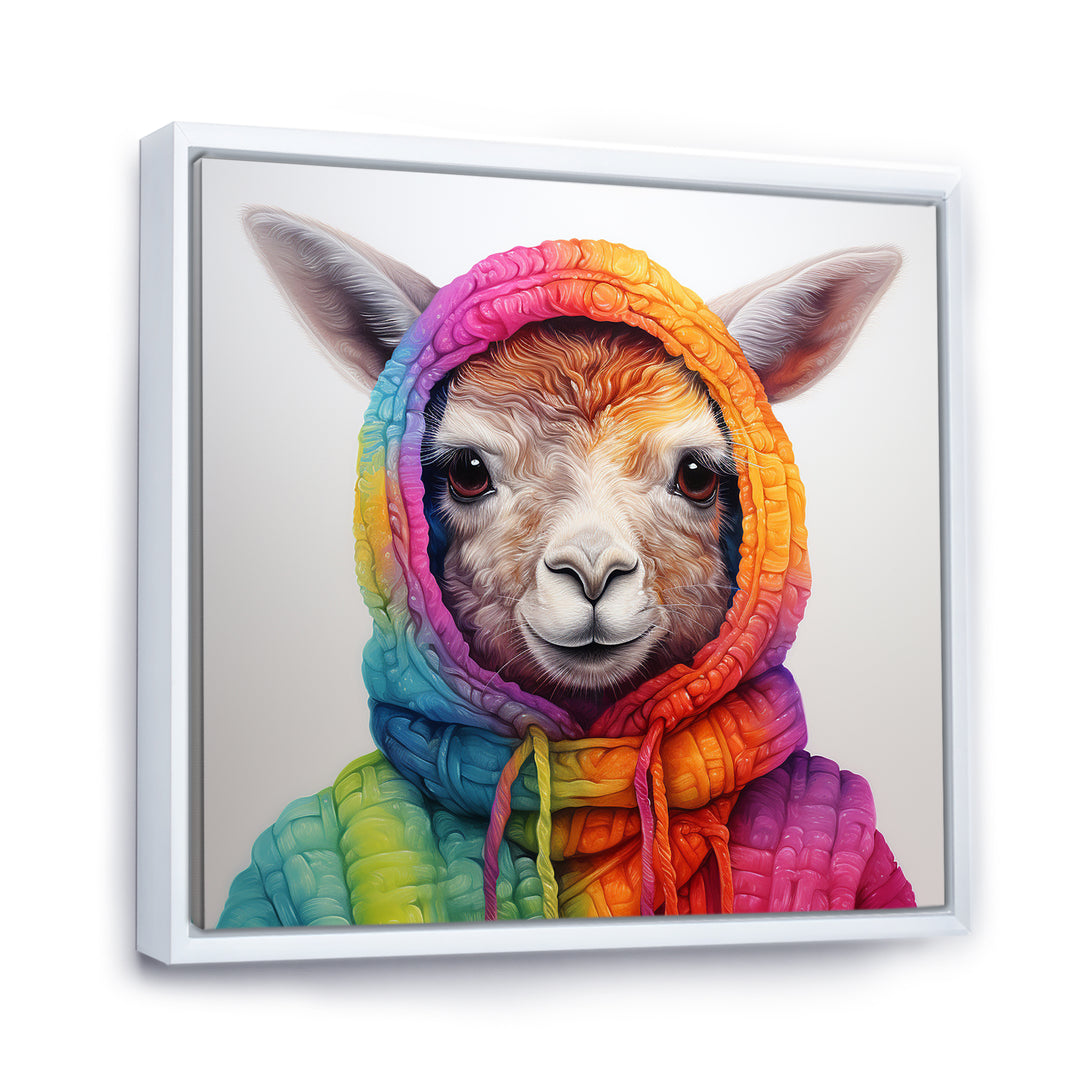 Colorful Llama Marvels - Llama Living Room Wall Art