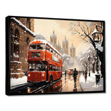 Vintage London city views II - Cityscapes Canvas Wall Art