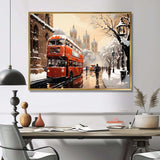 Vintage London city views II - Cityscapes Canvas Wall Art