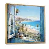 California shoreline  Window View I - Coastal Canvas Wall Art