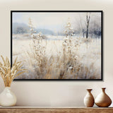 Winter Meadow View calmness I - Landscapes Canvas Wall Art