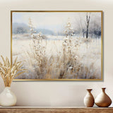 Winter Meadow View calmness I - Landscapes Canvas Wall Art