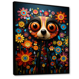 Curious Meerkat funny collage - Meercat Canvas Wall Art