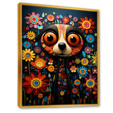 Curious Meerkat funny collage - Meercat Canvas Wall Art