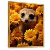 Yellow floral Meerkat - Meercat Wall Decor