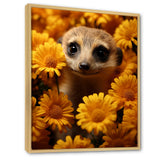 Yellow floral Meerkat - Meercat Wall Decor