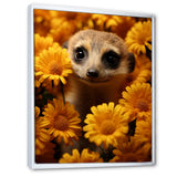 Yellow floral Meerkat - Meercat Wall Decor