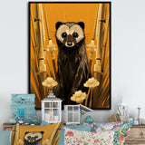 Meerkat discovery yellow portrait - Meercat Wall Art Prints