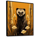 Meerkat discovery yellow portrait - Meercat Wall Art Prints