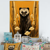 Meerkat discovery yellow portrait - Meercat Wall Art Prints