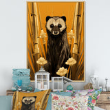 Meerkat discovery yellow portrait - Meercat Wall Art Prints