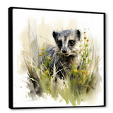 Grey meadow Meerkat - Gray Meercat Wall Art
