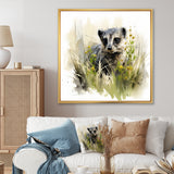 Grey meadow Meerkat - Gray Meercat Wall Art