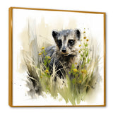 Grey meadow Meerkat - Gray Meercat Wall Art
