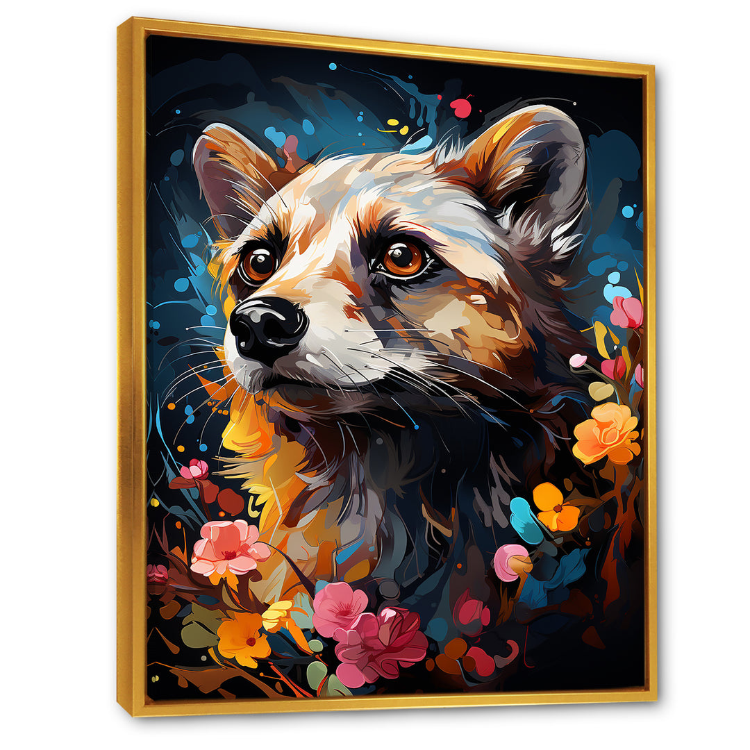 Yellow Dog floral meadows - Dog Home Decor Art