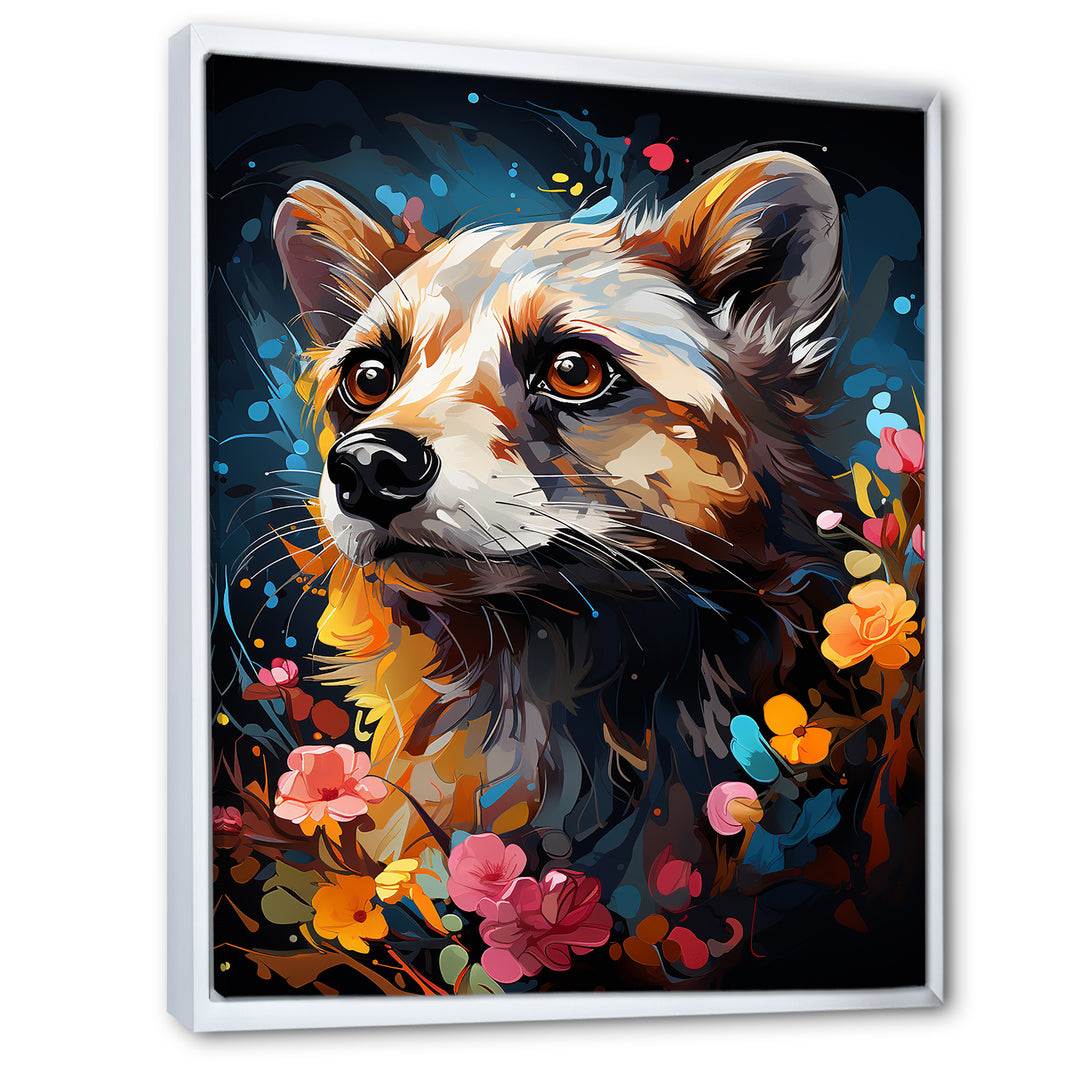 Yellow Dog floral meadows - Dog Home Decor Art