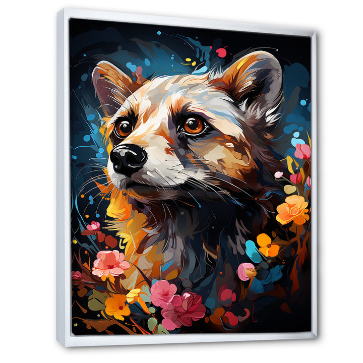Yellow Dog floral meadows - Dog Home Decor Art