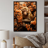 Brown Autumn Monkey Palette - Monkey Wall Decor