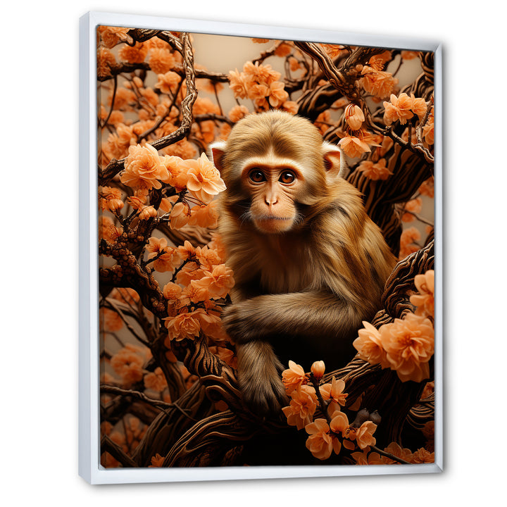 Brown Autumn Monkey Palette - Monkey Wall Decor
