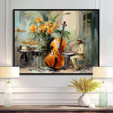 Chello Jazz Rhythms - Music Canvas Wall Art