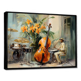 Chello Jazz Rhythms - Music Canvas Wall Art