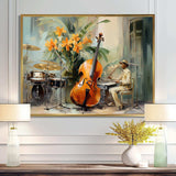 Chello Jazz Rhythms - Music Canvas Wall Art