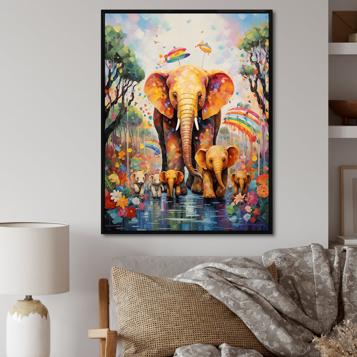 Yellow Animal Playground Nursery - Yellow Animal Nursery Wall Art