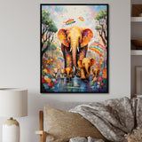 Yellow Animal Playground Nursery - Yellow Animal Nursery Wall Art