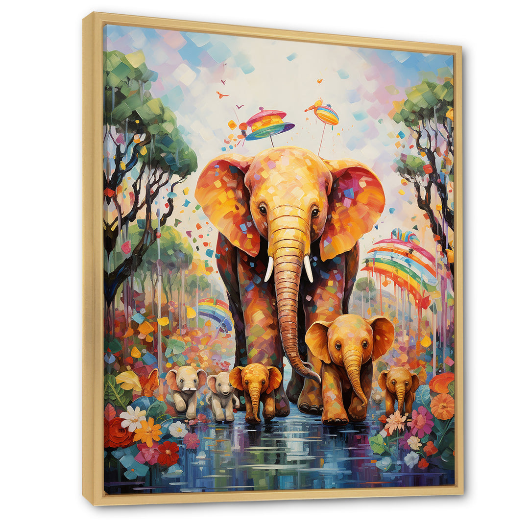Yellow Animal Playground Nursery - Yellow Animal Nursery Wall Art