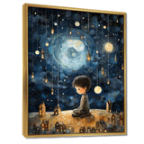 Childs moonlight Nursery 4 - Fantasy Canvas Wall Art