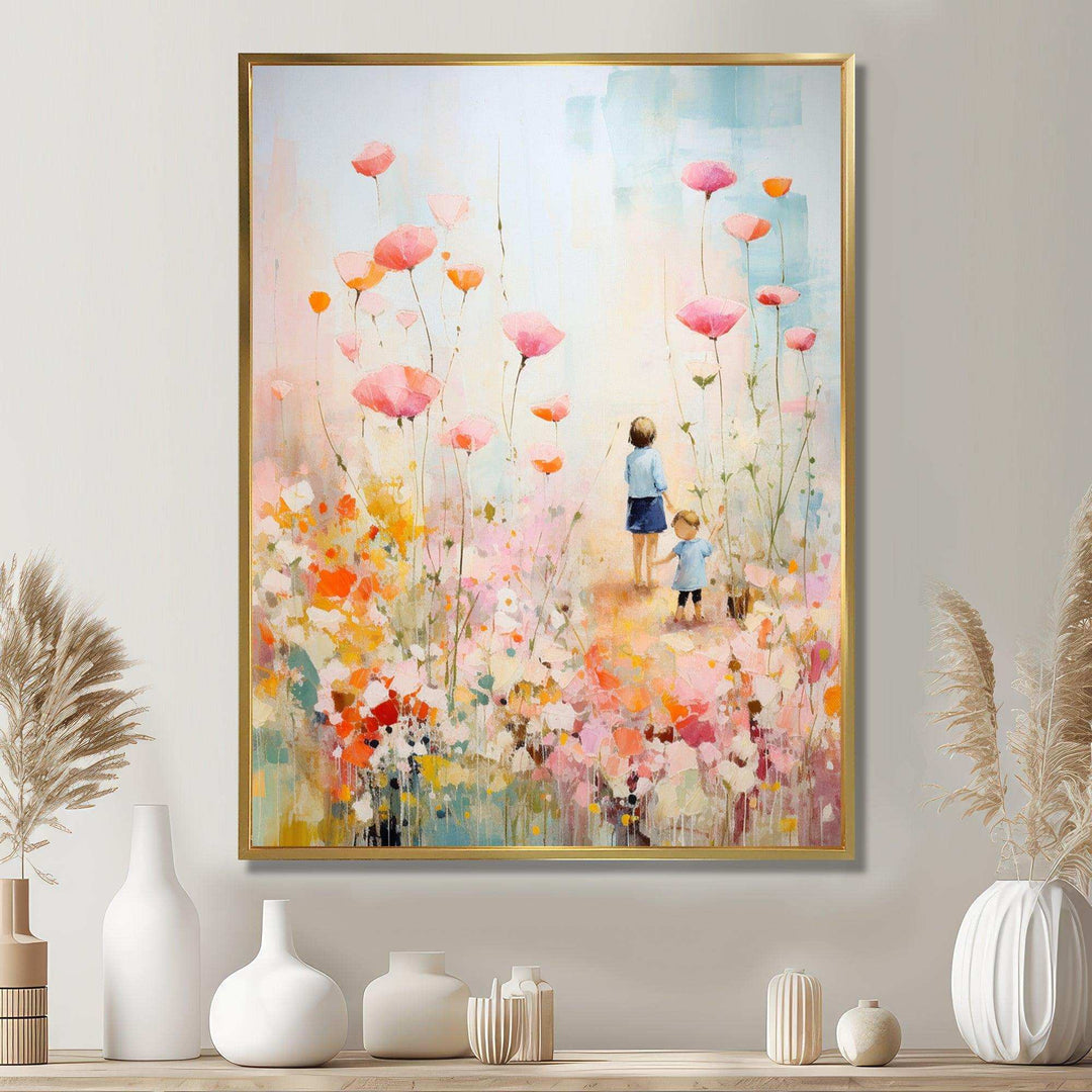 Whimsical Kids floral Haven II - Fantasy Canvas Wall Art