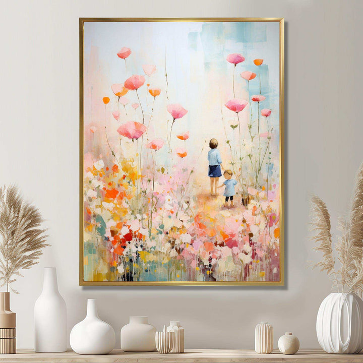 Whimsical Kids floral Haven II - Fantasy Canvas Wall Art