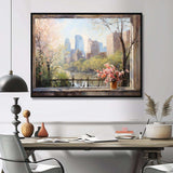 New York Central park window views III - Cityscapes Canvas Wall Art