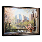 New York Central park window views III - Cityscapes Canvas Wall Art