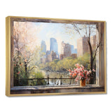 New York Central park window views III - Cityscapes Canvas Wall Art