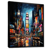 New York City Time square lights II - Cityscapes Canvas Wall Art