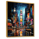 New York City Time square lights II - Cityscapes Canvas Wall Art