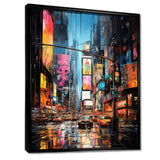 New York City Time square lights V - Cityscapes Canvas Wall Art