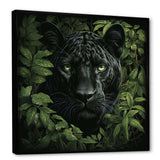 Foliage staking Panther - Animals Canvas Wall Art