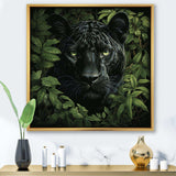 Foliage staking Panther - Animals Canvas Wall Art