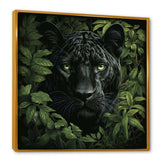 Foliage staking Panther - Animals Canvas Wall Art