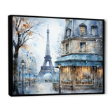 Grey Urban Parisian street IV - Cityscapes Canvas Wall Art