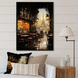 Paris cafe View elegance - Cityscapes Canvas Wall Art