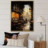 Paris cafe View elegance - Cityscapes Canvas Wall Art