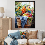 Yellow Parrot Paradise - Yellow Parrot Wall Art