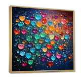 Colorful Love balloon Street art I - Fashion Canvas Wall Art