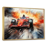 Formula one speed car Speedway Fury 2 - Architecture Canvas Wall Art