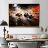 Formula one speed car Speedway Fury 3 - Architecture Canvas Wall Art