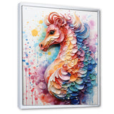 Pink Seahorse Oceanic Elegance - Seahorse Wall Art Prints